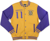 Big Boy Omega Psi Phi Divine 9 Mens Fleece Jacket [Gold]