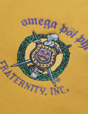 Big Boy Omega Psi Phi Divine 9 Mens Fleece Jacket [Gold]