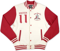 Big Boy Kappa Alpha Psi Divine 9 Mens Fleece Jacket [Ivory White]