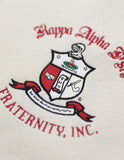 Big Boy Kappa Alpha Psi Divine 9 Mens Fleece Jacket [Ivory White]