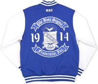 Big Boy Phi Beta Sigma Divine 9 Mens Fleece Jacket [Royal Blue]