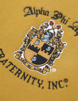 Big Boy Alpha Phi Alpha Divine 9 Mens Fleece Jacket [Gold]