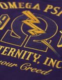 Big Boy Omega Psi Phi Divine 9 S4 Mens Wool Jacket [Purple]