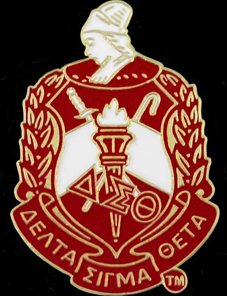 Delta Sigma Theta Crest Lapel Pin [Gold]