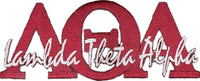 Lambda Theta Alpha Signature Iron-On Patch [Maroon]