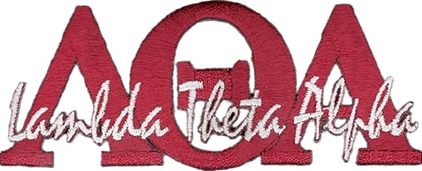 Lambda Theta Alpha Signature Iron-On Patch [Maroon]