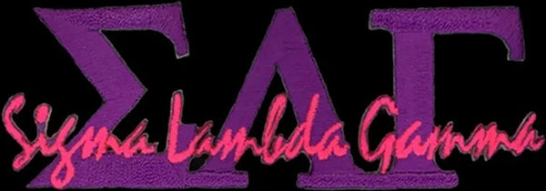 Sigma Lambda Gamma Signature Iron-On Patch [Purple]