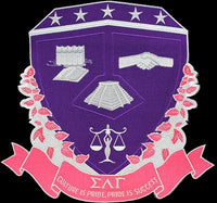 Sigma Lambda Gamma Crest Iron-On Patch [Purple]