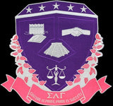 Sigma Lambda Gamma Crest Iron-On Patch [Purple]