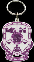 Sigma Lambda Beta PVC Crest Key Chain [White]