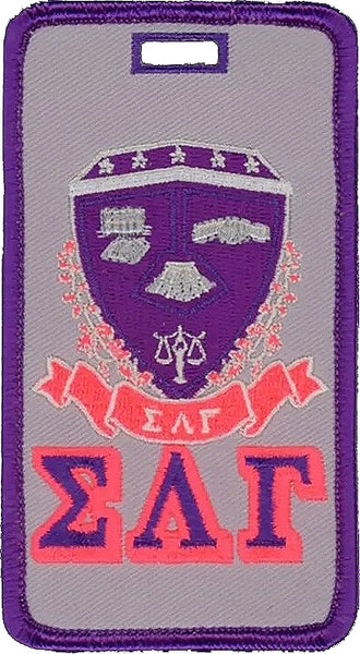 Sigma Lambda Gamma Shield Luggage Tag [Grey]