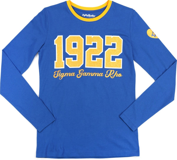 Big Boy Sigma Gamma Rho Divine 9 S4 Long Sleeve Tee [Royal Blue]