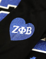 Big Boy Zeta Phi Beta Divine 9 S4 Long Sleeve Tee [Black]