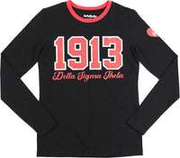 Big Boy Delta Sigma Theta Divine 9 S4 Long Sleeve Tee [Black]