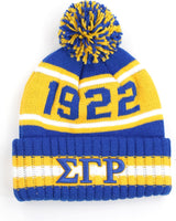 Big Boy Sigma Gamma Rho Divine 9 S252 Womens Beanie With Ball [Royal Blue]
