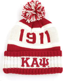 Big Boy Kappa Alpha Psi Divine 9 S252 Mens Beanie With Ball [Crimson Red]
