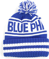 Big Boy Phi Beta Sigma Divine 9 S252 Mens Beanie With Ball [White]