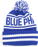 Big Boy Phi Beta Sigma Divine 9 S252 Mens Beanie With Ball [White]