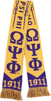 Big Boy Omega Psi Phi Divine 9 S7 Scarf [Gold]
