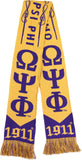 Big Boy Omega Psi Phi Divine 9 S7 Scarf [Gold]