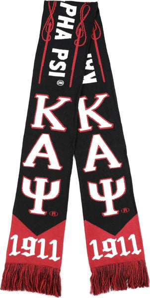 Big Boy Kappa Alpha Psi Divine 9 S7 Scarf [Black]