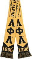 Big Boy Alpha Phi Alpha Divine 9 S7 Scarf [Gold]