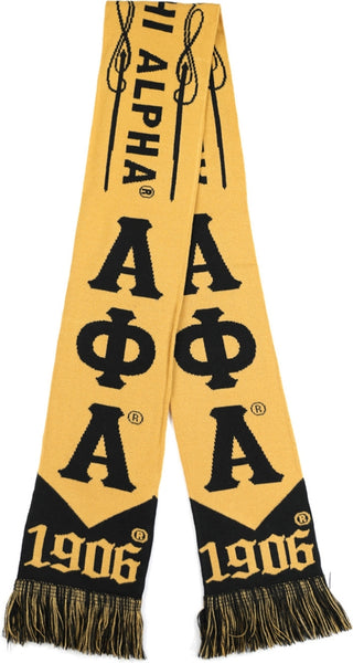 Big Boy Alpha Phi Alpha Divine 9 S7 Scarf [Gold]