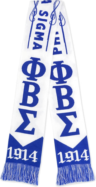 Big Boy Phi Beta Sigma Divine 9 S7 Scarf [White]