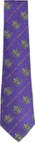Big Boy Omega Psi Phi Divine 9 S2 Neck Tie [Purple]