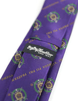 Big Boy Omega Psi Phi Divine 9 S2 Neck Tie [Purple]