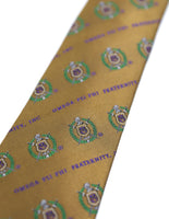 Big Boy Omega Psi Phi Divine 9 S2 Neck Tie [Gold]