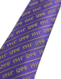Big Boy Omega Psi Phi Divine 9 S3 Neck Tie [Purple]
