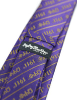 Big Boy Omega Psi Phi Divine 9 S3 Neck Tie [Purple]