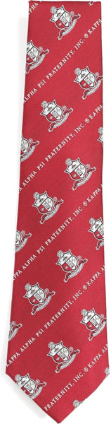 Big Boy Kappa Alpha Psi Divine 9 S2 Neck Tie [Crimson Red]