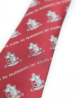Big Boy Kappa Alpha Psi Divine 9 S2 Neck Tie [Crimson Red]