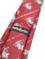 Big Boy Kappa Alpha Psi Divine 9 S2 Neck Tie [Crimson Red]