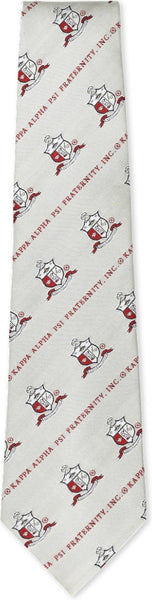 Big Boy Kappa Alpha Psi Divine 9 S2 Neck Tie [Grey]