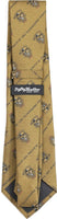Big Boy Alpha Phi Alpha Divine 9 S2 Neck Tie [Gold]