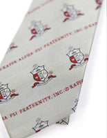 Big Boy Kappa Alpha Psi Divine 9 S2 Neck Tie [Grey - One Size]