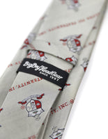 Big Boy Kappa Alpha Psi Divine 9 S2 Neck Tie [Grey - One Size]