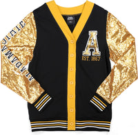 Big Boy Alabama State Hornets S9 Womens Cardigan [Black]