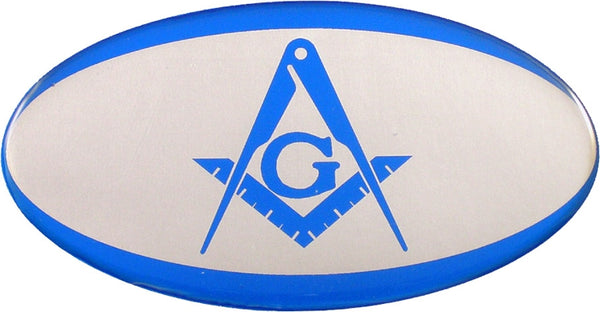 Mason Domed Decal Sticker [Silver]