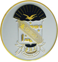 Phi Beta Sigma Classic Round Car Badge [White]