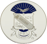 Phi Beta Sigma Classic Round Car Badge [White]