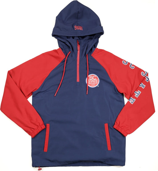 Big Boy South Carolina State Bulldogs S4 Womens Anorak Jacket [Navy Blue]