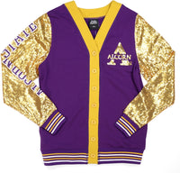 Big Boy Alcorn State Braves S9 Womens Cardigan [Purple]