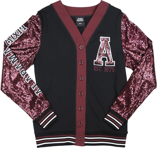 Big Boy Alabama A&M Bulldogs S9 Womens Cardigan [Black]