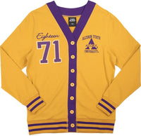 Big Boy Alcorn State Braves S10 Womens Cardigan [Old Gold]