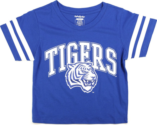 Big Boy Tennessee State Tigers S4 Foil Cropped Womens Tee [Royal Blue]