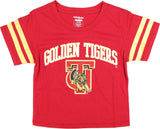 Big Boy Tuskegee Golden Tigers S4 Cropped Womens Tee [Crimson Red]